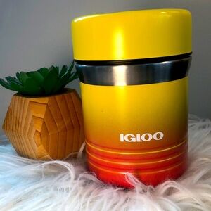 IGLOO | 15oz IGLOO Ombré Coral Food Grade Stainless Steel Food Jar